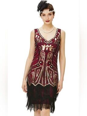 BABEYOND Flapper Dress, 1920's Inspired #1437
